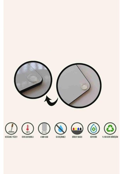 Çap 20 cm Kırmızı Ekose Desenli Cam Kesme Tablası fırsatları