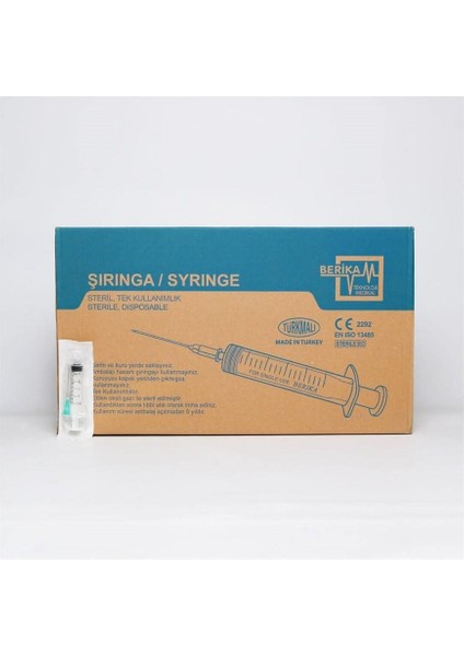 Enjektör 5 cc 3 Parça Yeşil - 250'LI Kutu 8680075449335