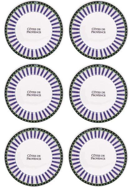 Provence Yemek Tabağı 6lı Set 20 cm
