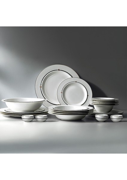 Margaret Black Dream 57 Parça Porselen Yemek Takımı fiyatları