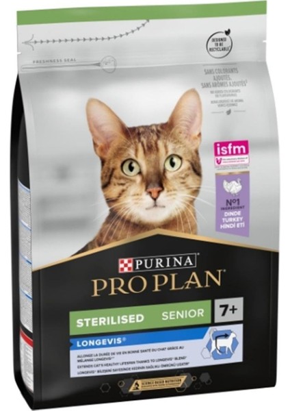 +7 Sterilised Hindili Ve Tavuklu Kedi Maması - 3 Kg