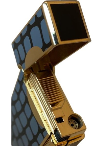 Gold Siyah Gri Taş Desen Tek Torch Pürmüz Puro Çakmağı modelleri