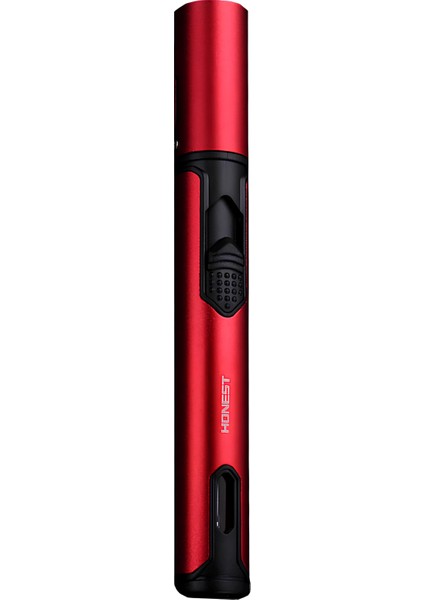 Tek Torch Pürmüz Kırmızı Siyah Masa Tipi Puro Çakmağı