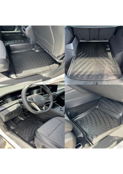 Volkswagen Tayron 2024 ve Sonrası 3D Paspas ve Üst Bagaj Havuzu Set