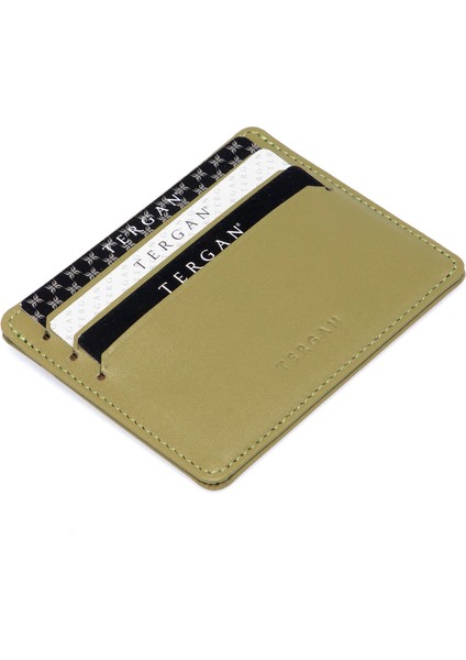 Yeşil Hakiki Deri Unisex Kredi Kartlık - S1KK00001050-J2G