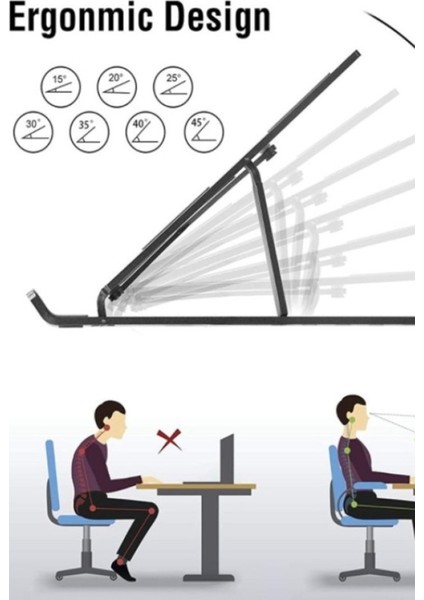 Laptop Tablet Tutucu Yükseklik Ayarlanabilir Stand