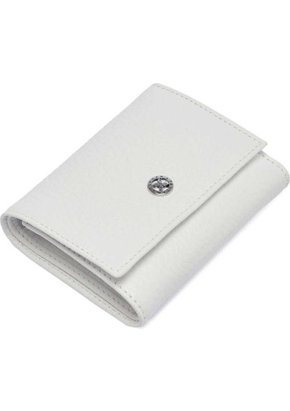 Beyaz Hakiki Deri Kadın Cüzdan - S1CB00005633-B69