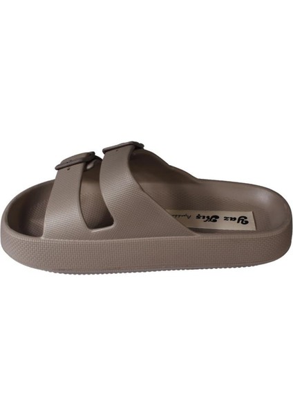 Akınbella Erkek Siyah Lacivert Cift Bant Tokalı Kauçuk Taban Deniz Havuz Bahçe Terliği modelleri