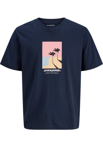 Erkek Bisiklet Yaka Baskili Tisört - Califa