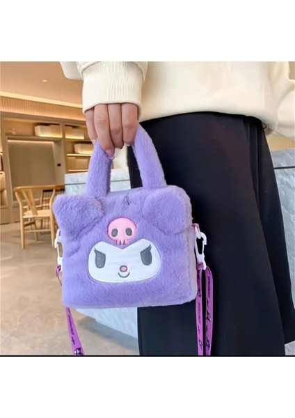 Kuromi Peluş Kız Çocuk Çantası