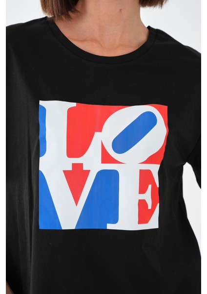 Alexandergardı Baskılı Basic Kadın T-Shirt