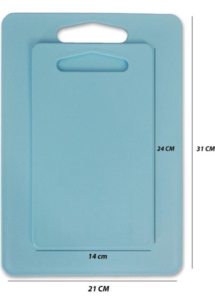 Kesme Tahtası Plastik 2'li Mavi indirimleri