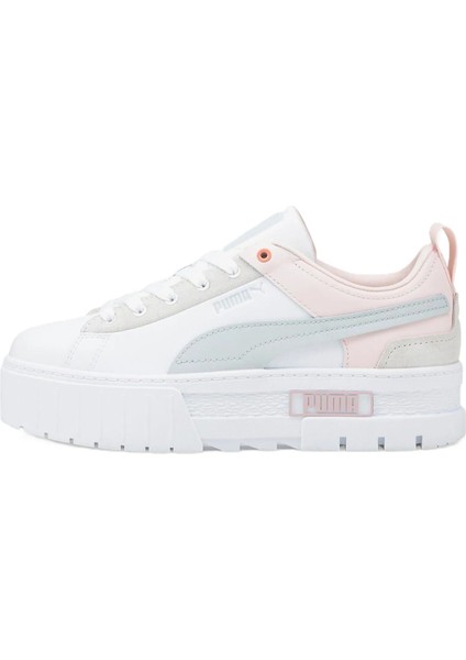 Mayze Platform Leather Unisex Sneaker Hakiki Deri Unisex Günlük Spor Ayakkabı Beyaz