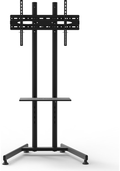 TV/Fuar Standı Bilgisayar Askı Aparatlı Sabit Ayaklı Metal TV Ünitesi 40” inç -75” inç