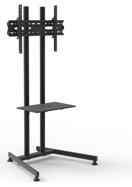 TV/Fuar Standı Bilgisayar Askı Aparatlı Sabit Ayaklı Metal TV Ünitesi 40” inç -75” inç
