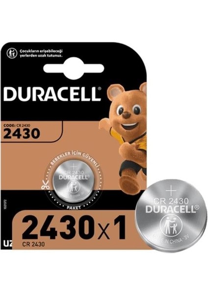 Duracell CR2430 Lityum Tekli Pil