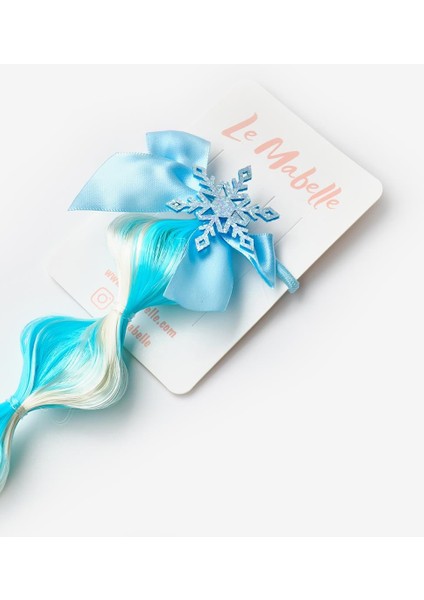 Mavi Kar Tanesi Detaylı Saçlı Kız Çocuk Toka fiyatları