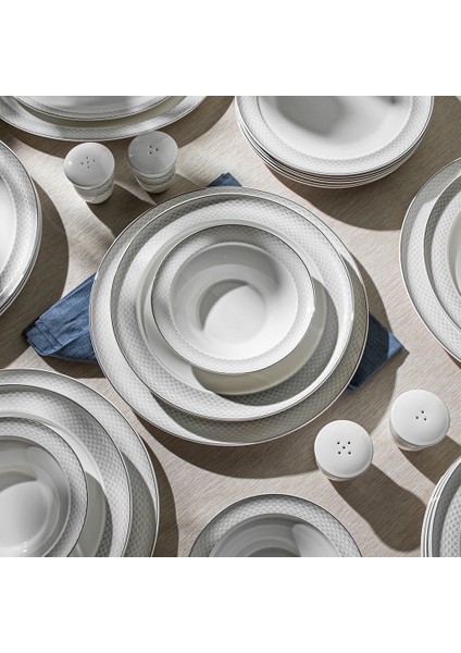 Camelia Platin Yaldızlı 28 Parça Porselen Yemek Takımı modelleri