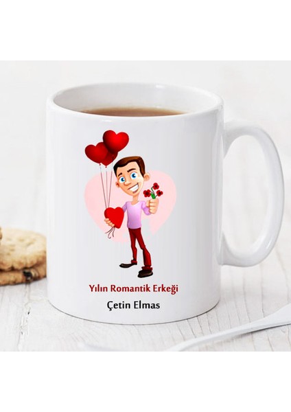 Yılın Romantik Erkeği Kişiye Özel Kupa PI24