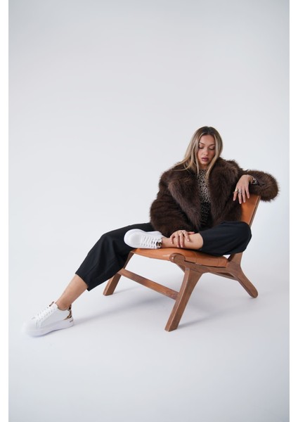 Vega Premium Leopar Detaylı Beyaz Kadın Sneaker fırsatları