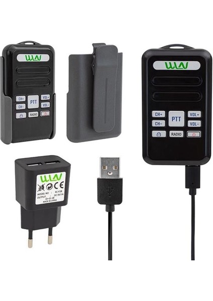 Wln KD-C80 3-5 Km 16 Kanal Radyolu Deprem Çantası Için Mini Telsiz