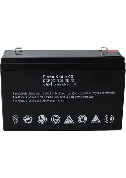 Atex Ax6-12 6 Volt - 12 Amper Kuru Akülü Oyuncak Araba Aküsü Bakımsız (150 x 50 x 94 Mm)
