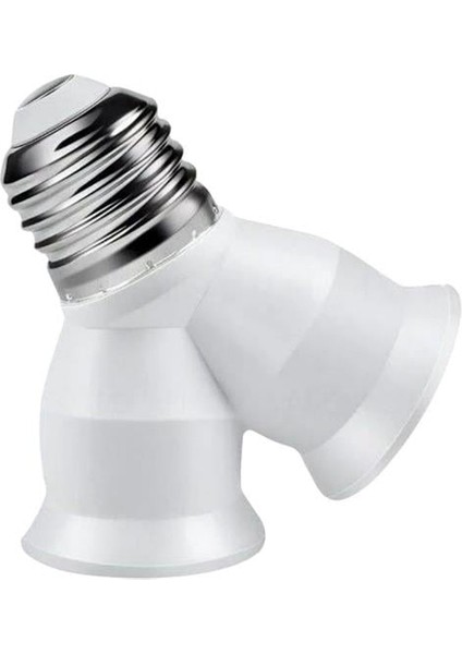 Ledx DY-101 E27 Duy Çoğaltıcı (Tek Duydan Çift E27 Lamba Bağlantısı)