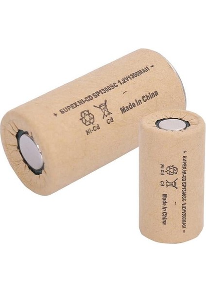 Supex SP1300SC 1.2V Nı-Cd 1300MAH Tekli Süpürge - Matkap Şarjlı Pili
