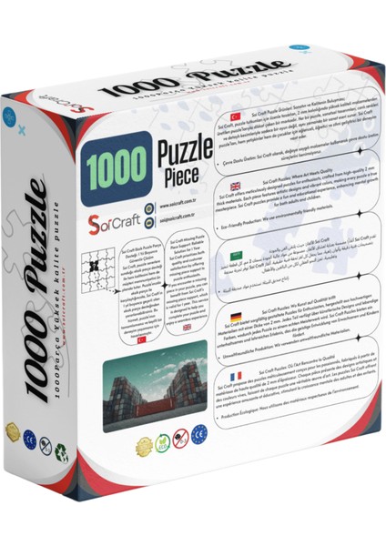 1000 Parça Puzzle Konteyner Sahası