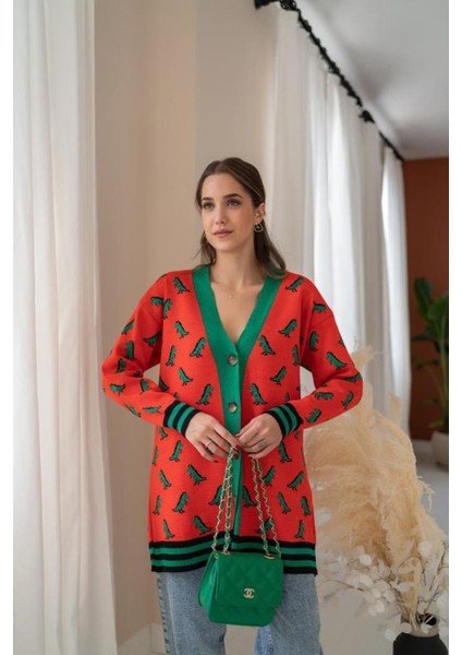 Oranj Desenli Hırka fırsatları