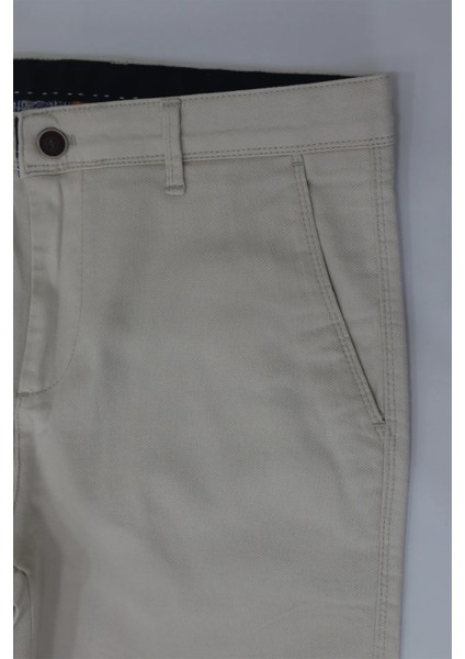 Fistan Store Erkek Yüksek Bel Rahat Kalıp Yandan Cep Büyük Beden Yazlık Keten Pantolon