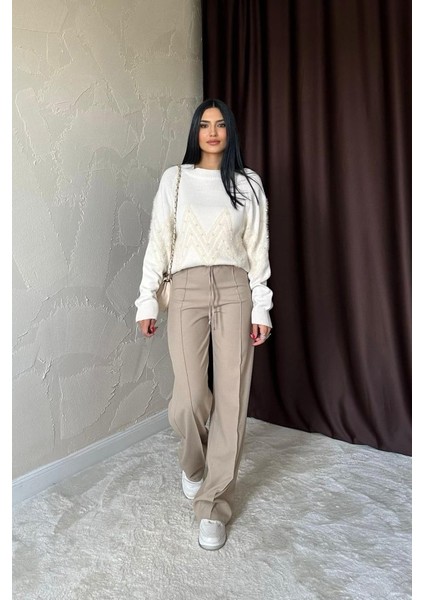 Taş Zikzak Boncuklu Triko Kazak fiyatları