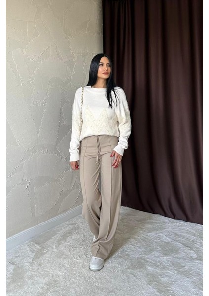 Taş Zikzak Boncuklu Triko Kazak modelleri