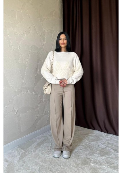 Taş Zikzak Boncuklu Triko Kazak indirimleri