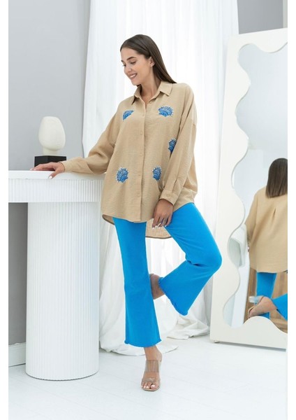 Vizon Deniz Kabuk Desenli Gömlek fiyatları