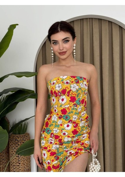 Munn Collection Emelıe Straplez Elbise modelleri