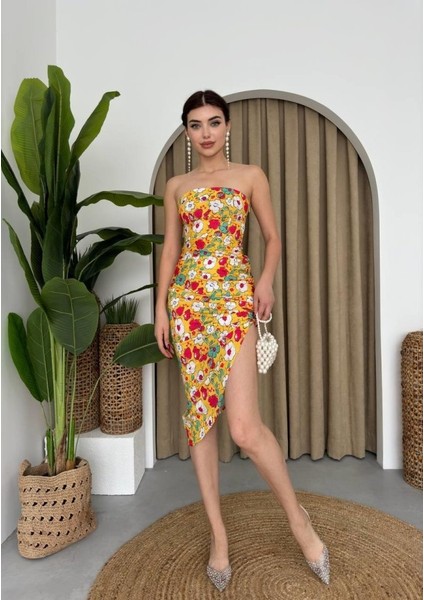 Munn Collection Emelıe Straplez Elbise fırsatları