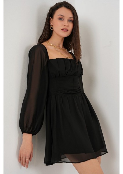 Mini Tül Elbise 2514 - Siyah fırsatları