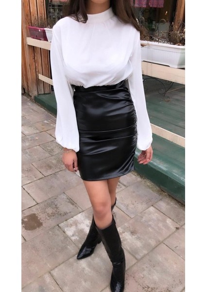 Beyaz Deri Elbise fiyatları