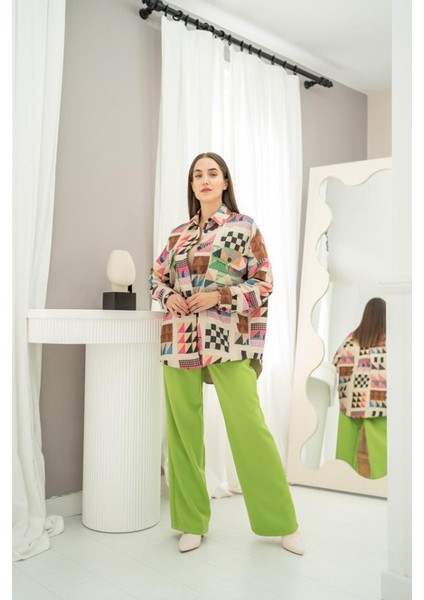 Fuşya Desenli Kapitone Cepli Gömlek indirimleri