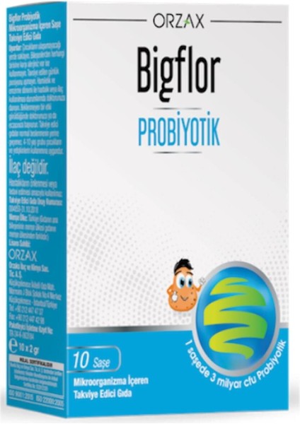 Orzax Bigflor Probiyotik/Prebiotik 10 Şase