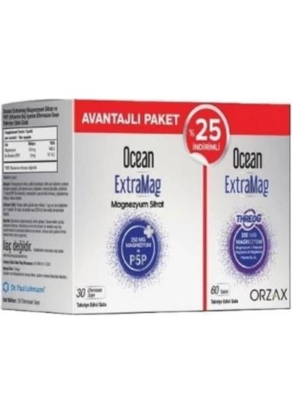 Extramag 30 Saşe + Extramag Threog 60 Tablet