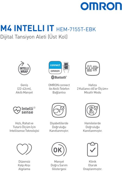 M4 Elektronik Üst Koldan Tansiyon Aleti