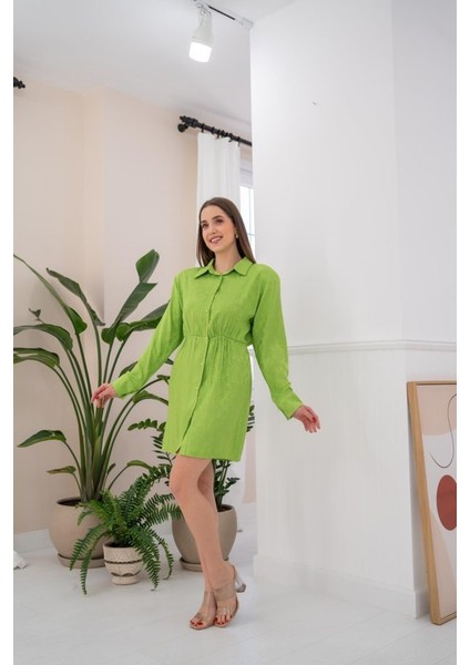 Yeşil Desenli Jakar Elbise fiyatları