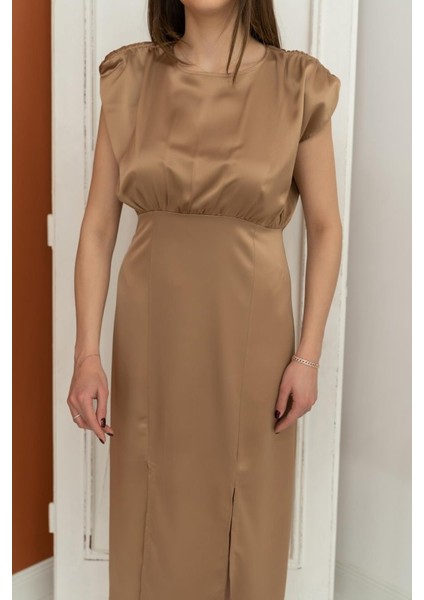 Vizon Eteği Yırtmaçlı Helen Elbise modelleri