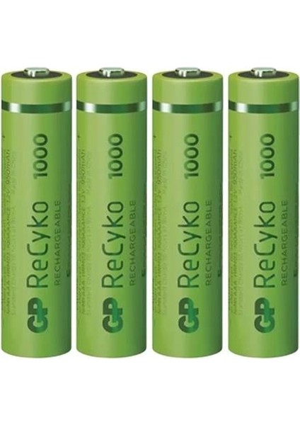 Gp Recyko 950 Mah Aaa 4'lü Şarjlı Ince Kalem Pil GP100AAAHCE-2EB4 (GPRHC103E001) fiyatları