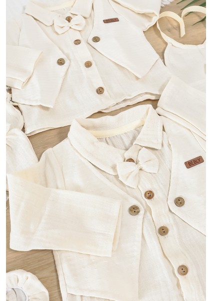 Erkek Bebek Yenidoğan Yelekli Yazlık ve Mevsimlik Müslin Mavi 10 Lu Lüks Hastane Çıkışı Zıbın Seti STL7013 indirimleri