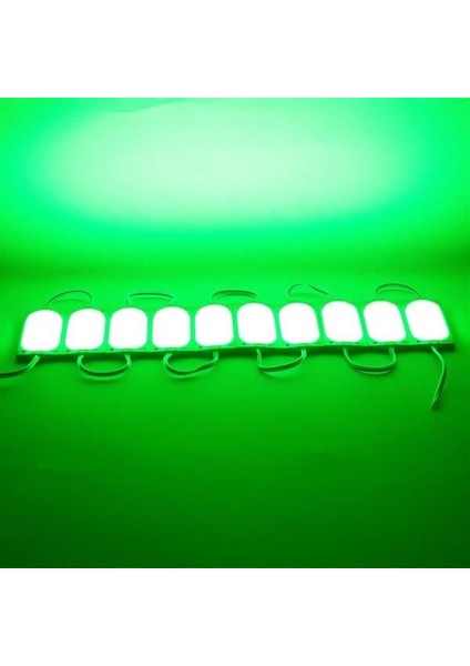 Powermaster 12 Volt 3 Watt Yeşil 85 x 35 mm IP65 220 - 240 Lümen 140 Derece Cob Modül LED