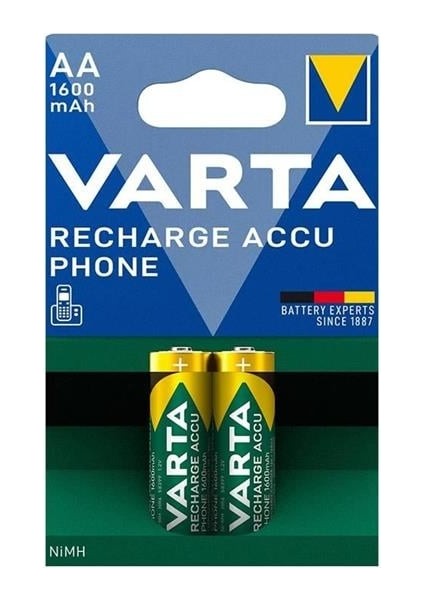 Varta T399 1.2V 1600 Mah Şarjlı Aa Kalem Pil (2'li Paket)