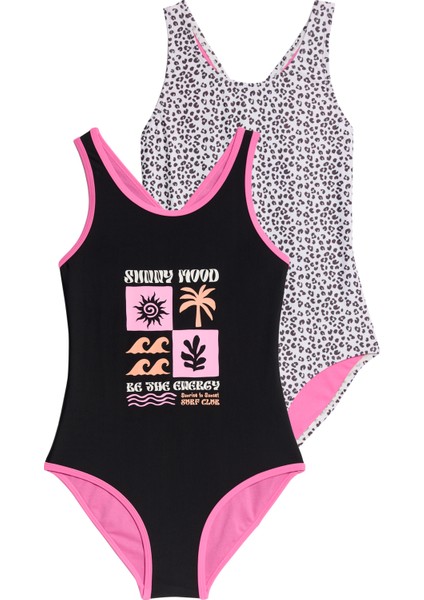 2'li Leopar Desenli Mayo (6-16 Yaş) modelleri